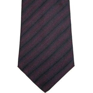 NWT PRINGLE of Scotland 100% Silk Tie Purple Black